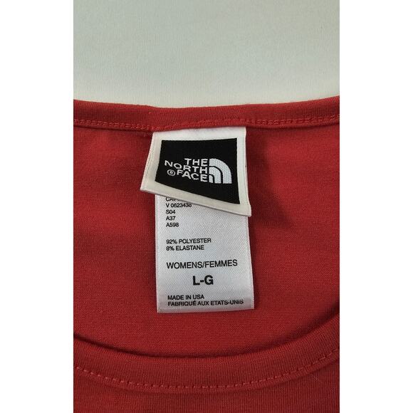 THE NORTH FACE VAPORWICK CREW NECK T-SHIRT LOGANBERRY RED WOMENS SIZE L Y2K - Picture 4 of 7